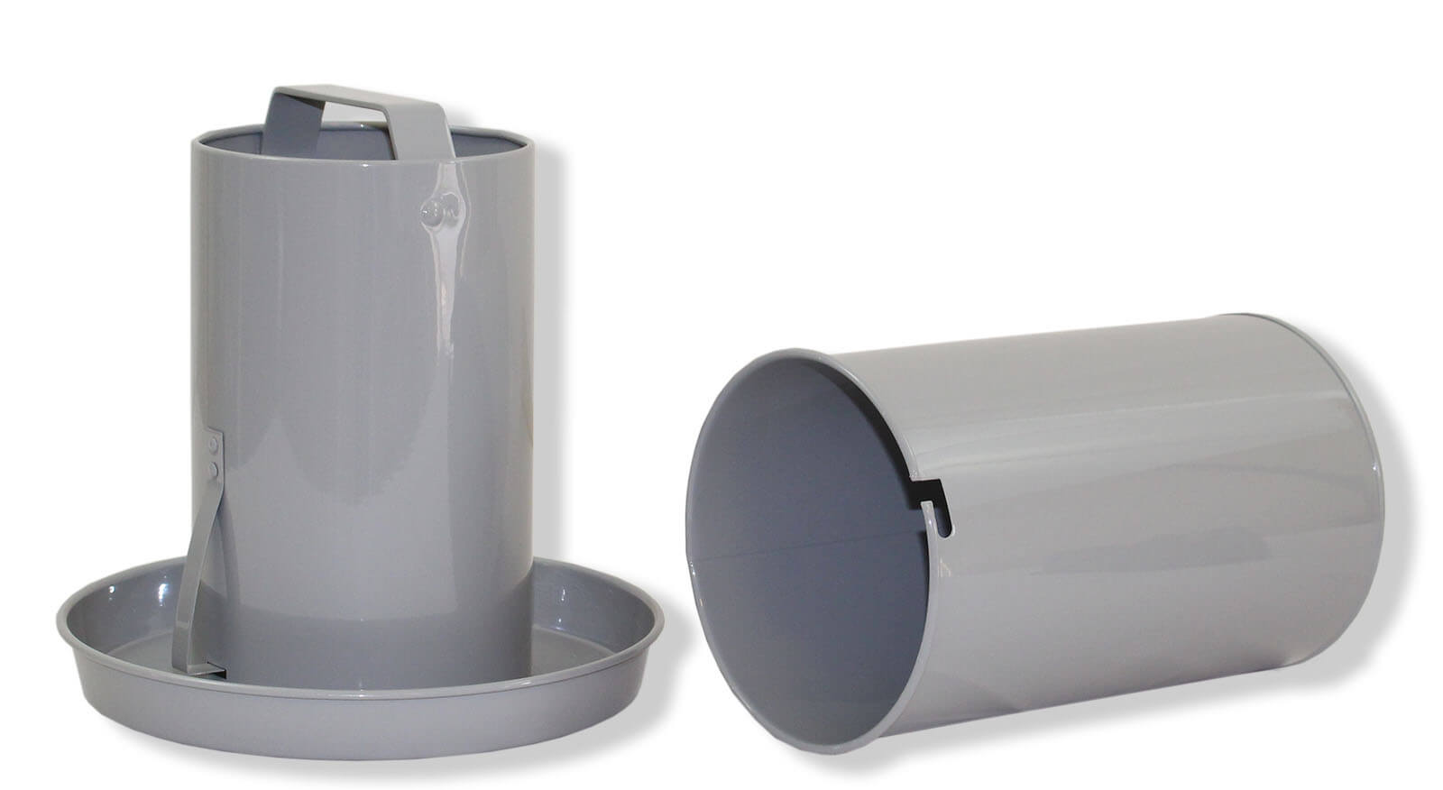 Double Cylinder Drinker - metal - painted (4l - 8l - 12l)