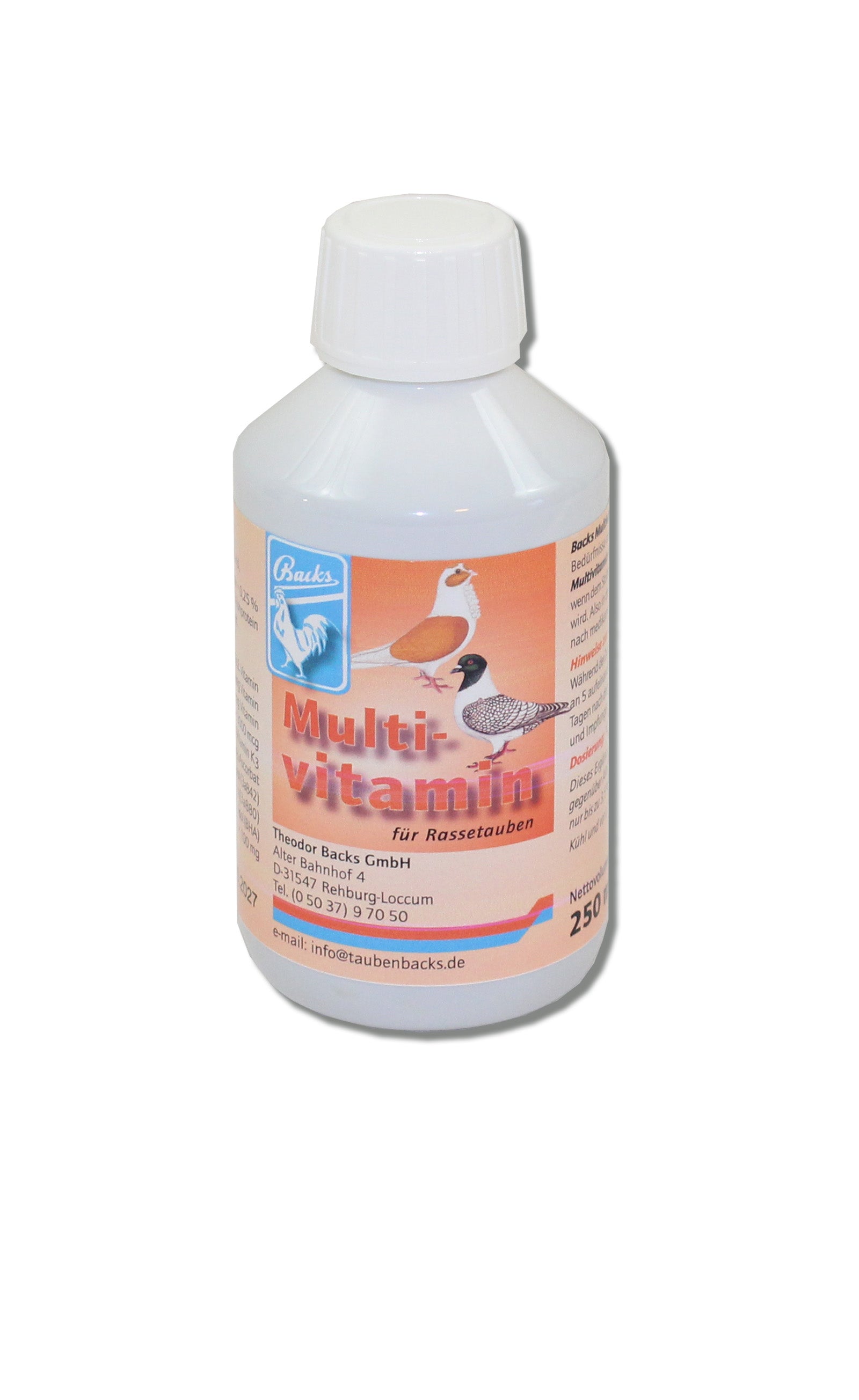 Backs Multi-Vitamine for Pigeons (250ml)