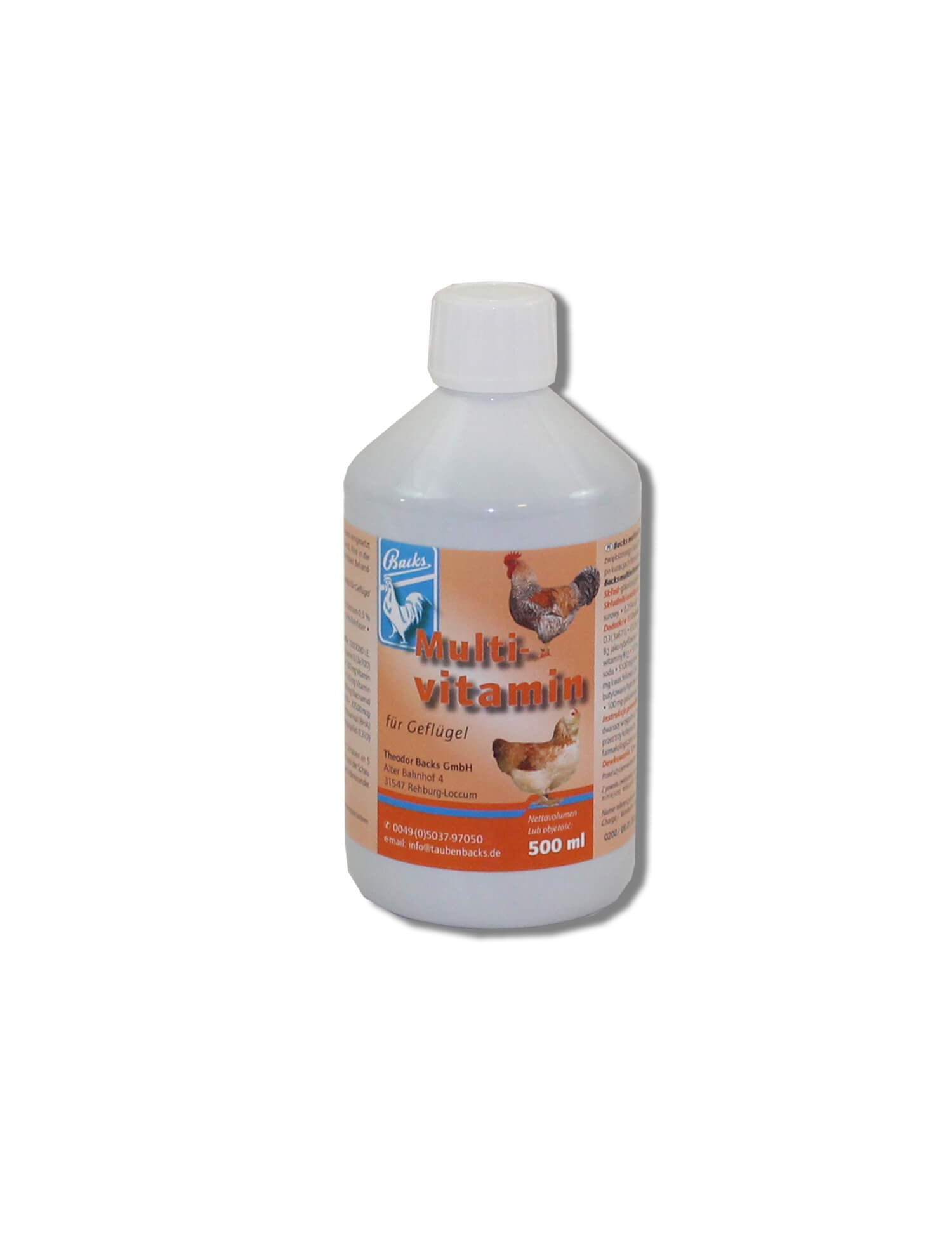 Backs Multivitamin for Poultry (0,25l - 0,5l - 1l)